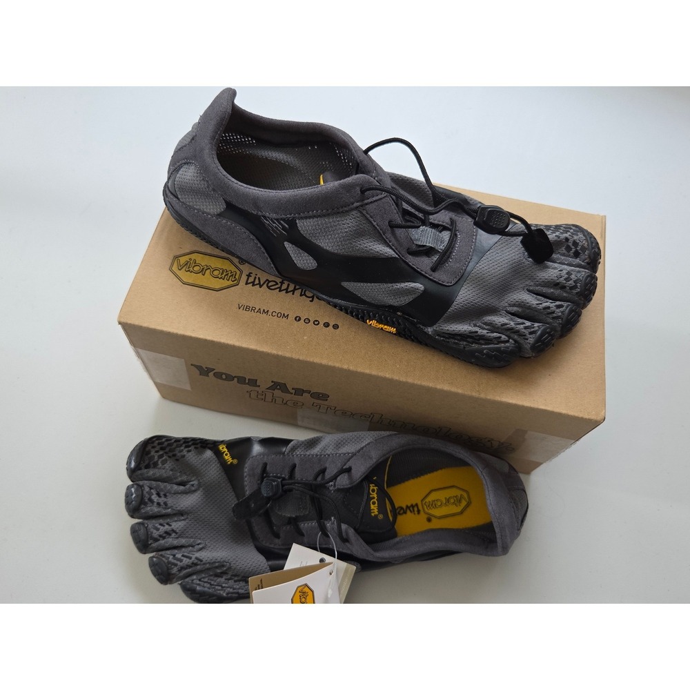 Vibram KSO EVO Training Shoes Mens Size 8-8.5 EU 40 Grey Black NWT 15M0701